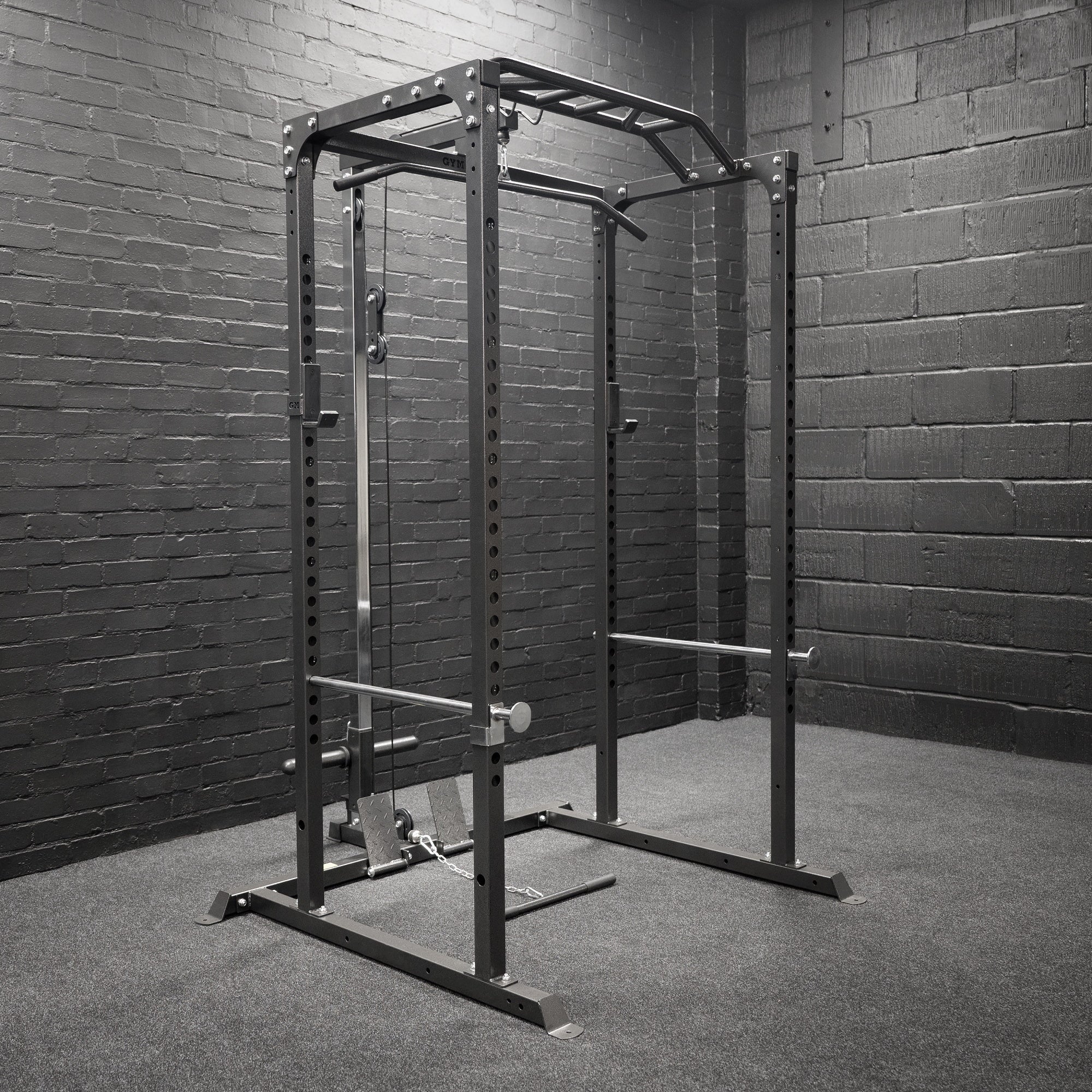 GM1 Power Rack Squat Cage with Optional Dual Cable Pulley System – Gym ...