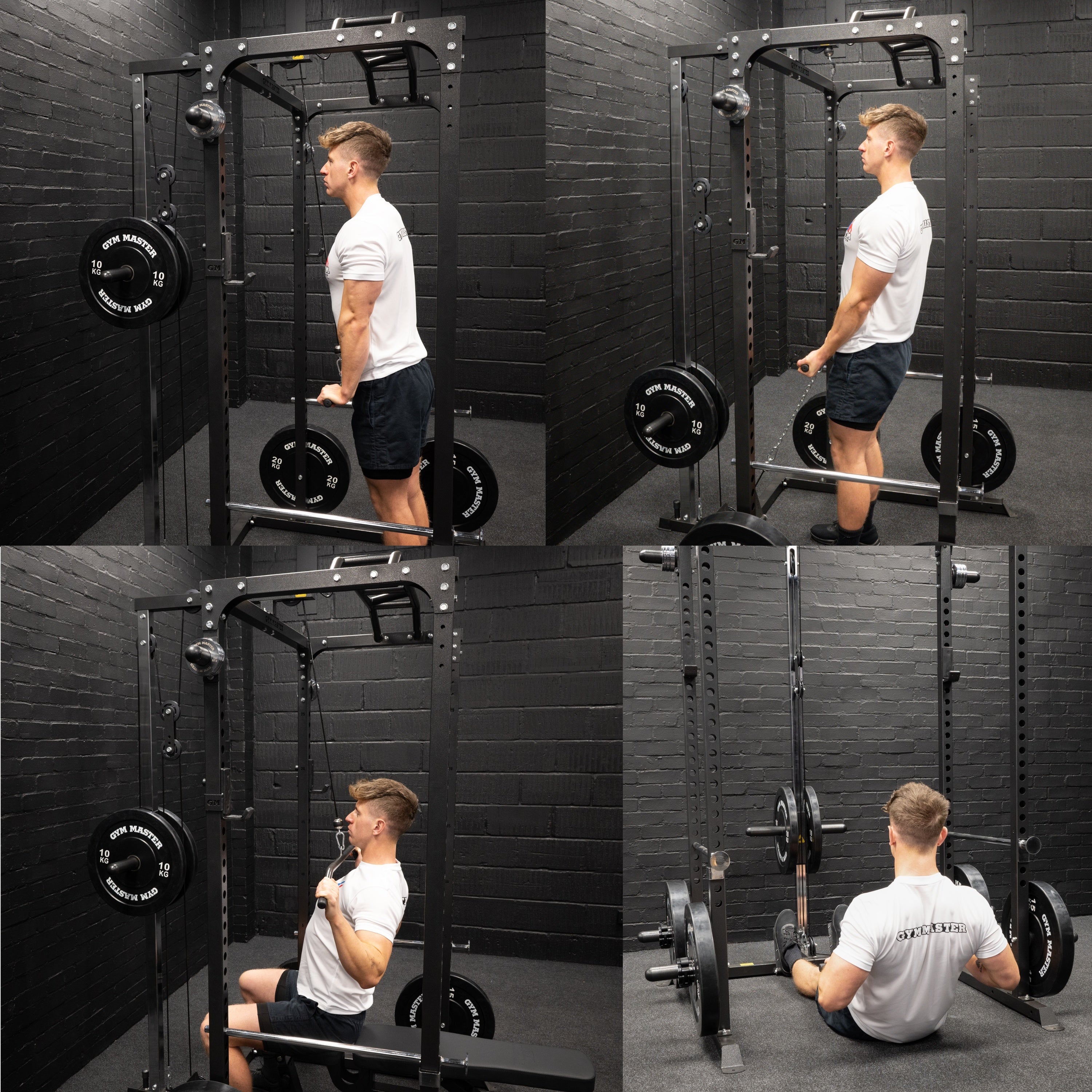GM1 Power Rack Squat Cage with Optional Dual Cable Pulley System – Gym ...