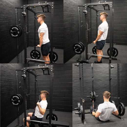 GM1 Power Rack Squat Cage with Optional Dual Cable Pulley System