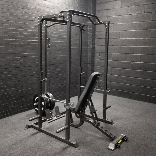 GM1 Power Rack Squat Cage with Optional Dual Cable Pulley System