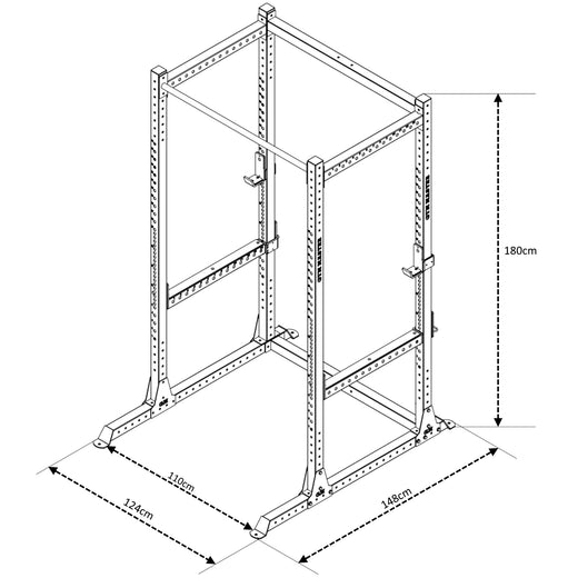 GM2 180cm Short Power Rack Squat Cage
