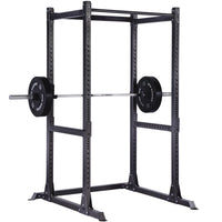 Thumbnail for A black weight lifting rack,