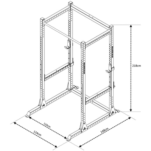 GM2 Power Rack Squat Cage with Optional Dual Cable Pulley System