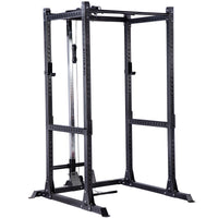 Thumbnail for A black weight lifting rack, showcasing the additional modules