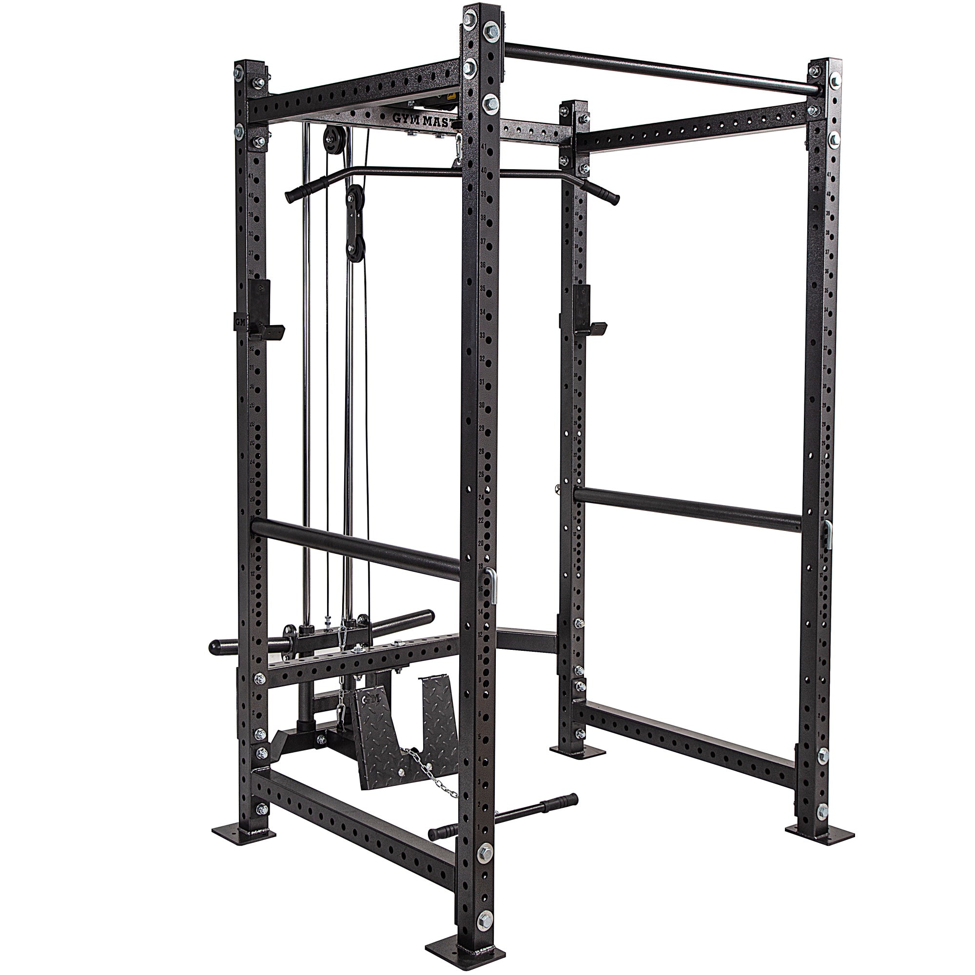 GM3 Weight Lifting Power Rack Squat Cage with Dual Cable System