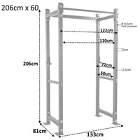 Thumbnail for GM3 Weight Lifting Power Rack Squat Cage with Dual Cable System