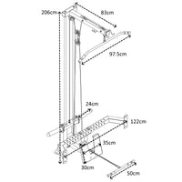 Thumbnail for GM3 Weight Lifting Power Rack Squat Cage with Dual Cable System