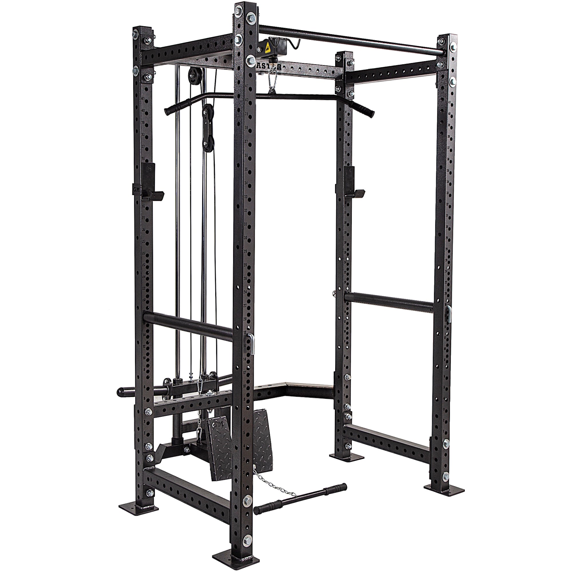 GM3 Weight Lifting Power Rack Squat Cage with Dual Cable System – Gym ...