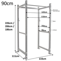 Thumbnail for GM3 Weight Lifting Power Rack Squat Cage with Dual Cable System