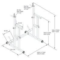 Thumbnail for Heavy Duty Adjustable Squat and Bench Press Rack