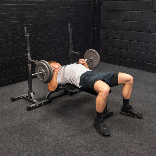 Pair Of Adjustable Squat Rack Stands