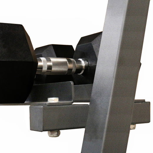 Hex Dumbbell Set and Storage Rack