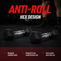Thumbnail for Hex Dumbbell Set and Storage Rack