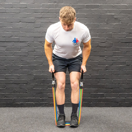 45kg / 100lb Resistance Band Set with Door Anchor, Handles and Ankle Straps