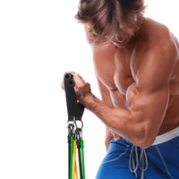 Thumbnail for 45kg / 100lb Resistance Band Set with Door Anchor, Handles and Ankle Straps