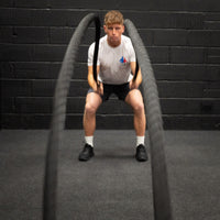 Thumbnail for 38mm Battle Rope 9m/12m/15m with Hoop Floor/Wall Anchor