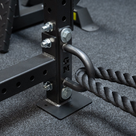 38mm Battle Rope 9m/12m/15m with Hoop Floor/Wall Anchor