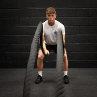 Thumbnail for 38mm Battle Rope 9m/12m/15m with Hoop Floor/Wall Anchor
