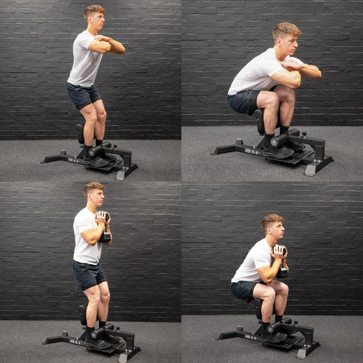 Adjustable Sissy Squat Bench Leg Machine with Upgraded Padded Cushion