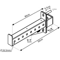 Thumbnail for GM2 60mm Safety Spotter Arms with Protective UHMW Pad