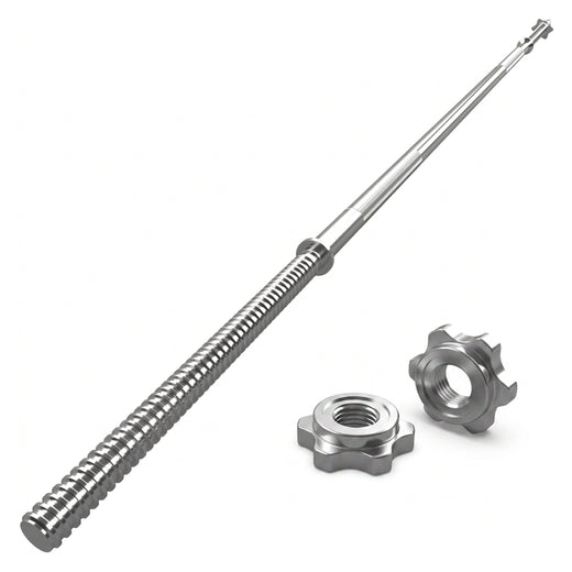 1" Standard Barbell Weight Bar with Spin Lock Collars – 4ft/5ft/6ft/7ft