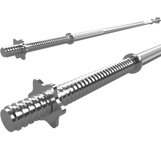 1" Standard Barbell Weight Bar with Spin Lock Collars – 4ft/5ft/6ft/7ft