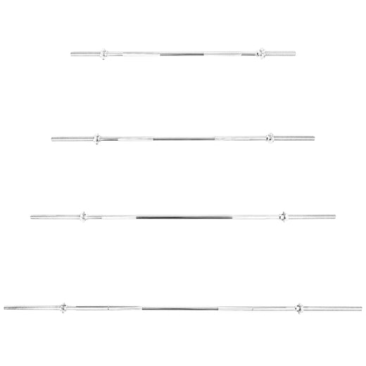 1" Standard Barbell Weight Bar with Spin Lock Collars – 4ft/5ft/6ft/7ft