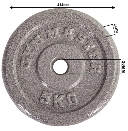 Cast Iron 1" Standard Weight Plates.