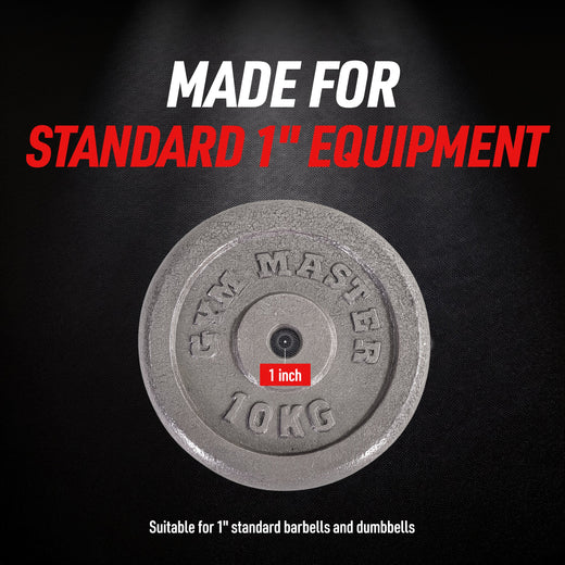 Cast Iron 1" Standard Weight Plates.