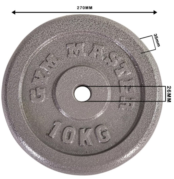 Cast Iron 1" Standard Weight Plates.