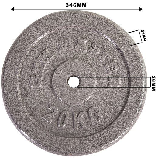 Cast Iron 1" Standard Weight Plates.