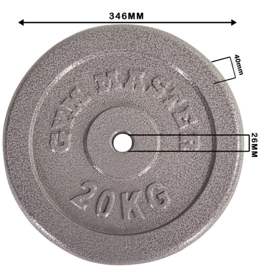 Cast Iron 1" Standard Weight Plates.