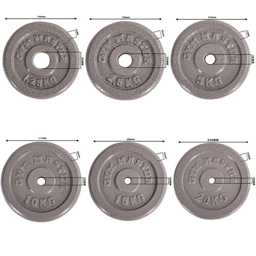 Cast Iron 1" Standard Weight Plates.