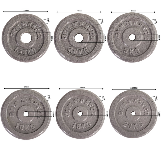 Cast Iron 1" Standard Weight Plates.