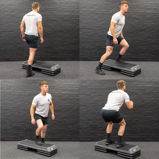 Deluxe Adjustable Aerobic Stepper Home Cardio Workout Equipment