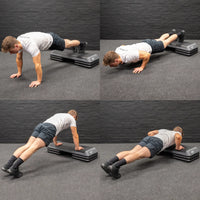 Thumbnail for Deluxe Adjustable Aerobic Stepper Home Cardio Workout Equipment