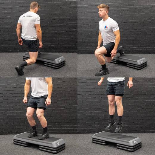 Deluxe Adjustable Aerobic Stepper Home Cardio Workout Equipment