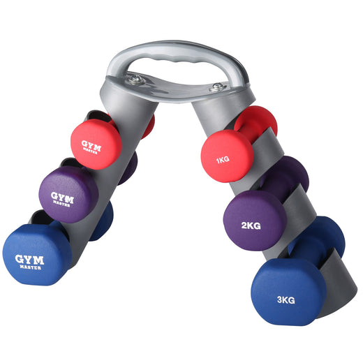 12kg Dumbbell Weight Set with Storage Tree