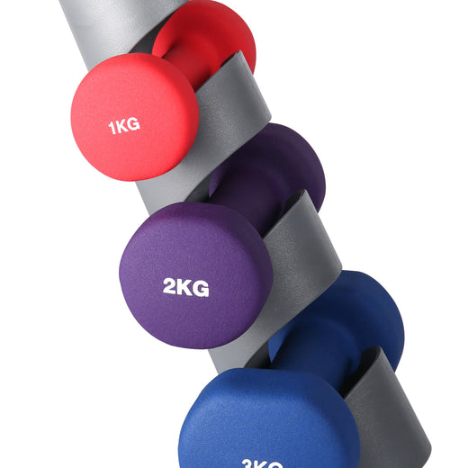 12kg Dumbbell Weight Set with Storage Tree