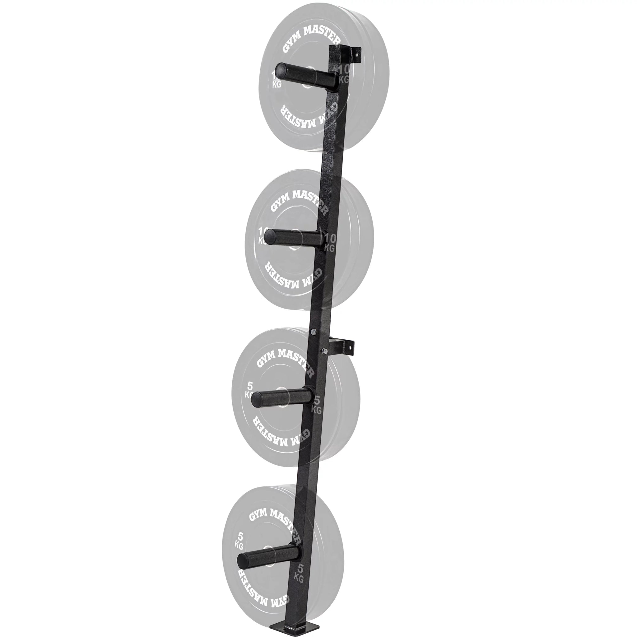 Wall Mounted Olympic 2 inch Bumper Weight Plate Storage Rack Holder