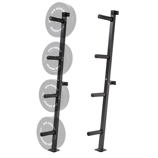 Wall Mounted Olympic 2 inch Bumper Weight Plate Storage Rack Holder