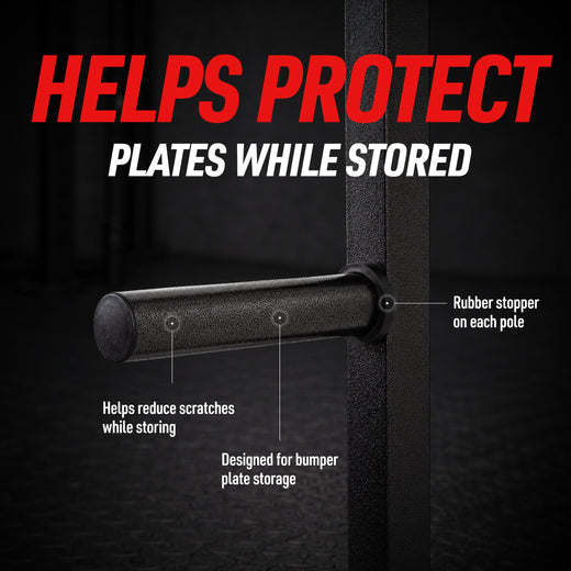 Wall Mounted Olympic 2 inch Bumper Weight Plate Storage Rack Holder