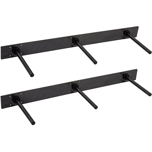 Standard 1" Weight Plate Wall Mounted Storage Rack - Vertical or Horizontal