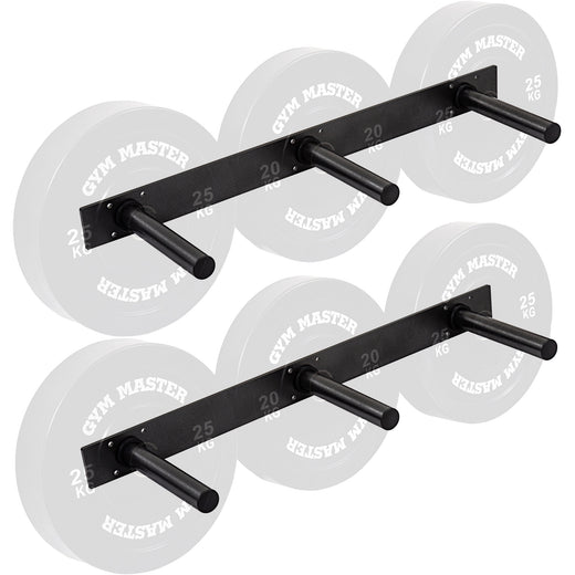 Olympic 2" Weight Plate Wall Mounted Storage Rack - Vertical or Horizontal