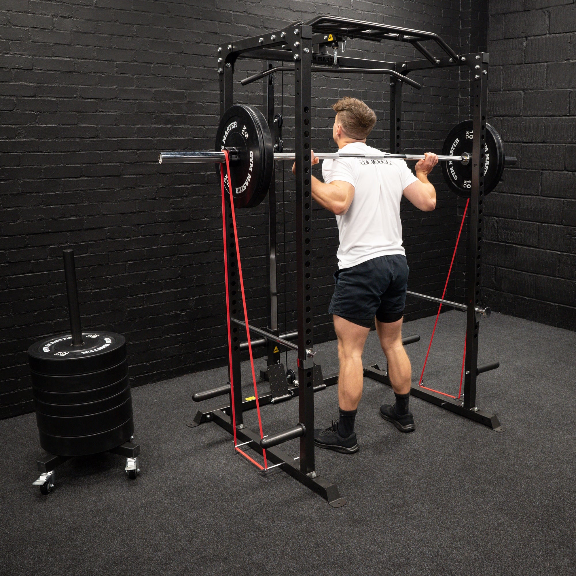 Olympic Bumper Plate Storage Stacker Trolley
