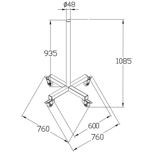 Olympic Bumper Plate Storage Stacker Trolley