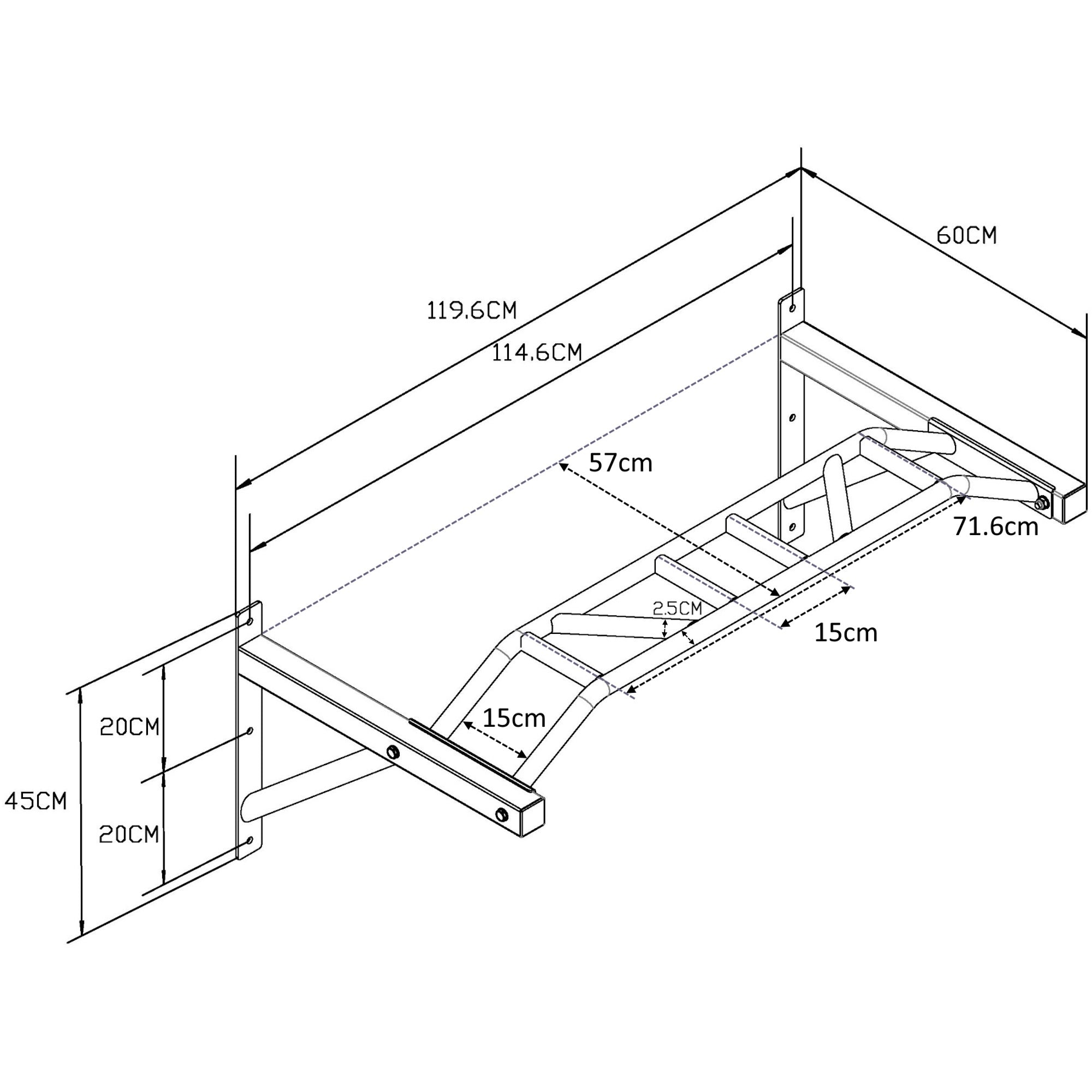 Multi Grip Pull Up Bar – Gym Master Gym Equipment
