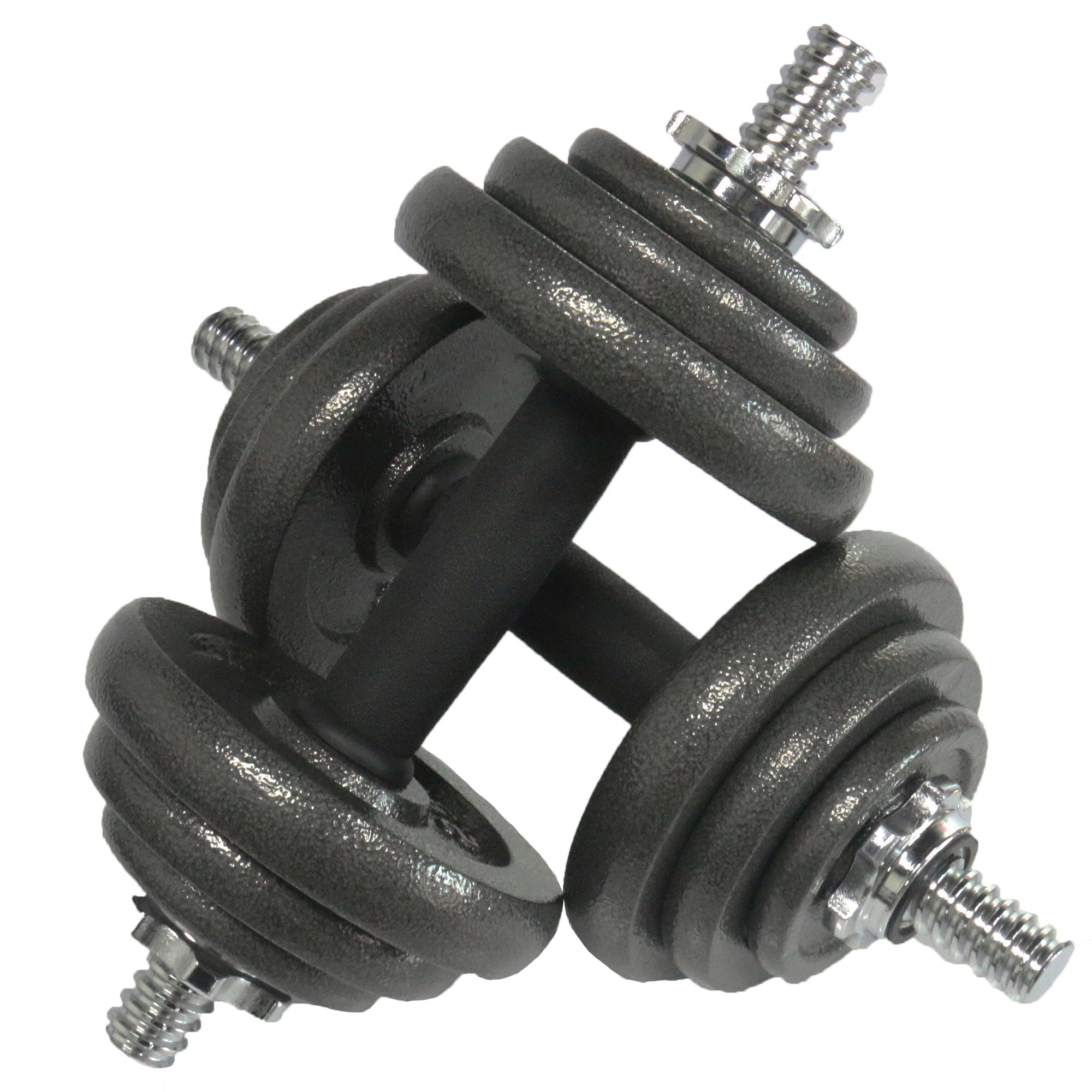 20kg Cast Iron Dumbbell Weight Set with Carry Case