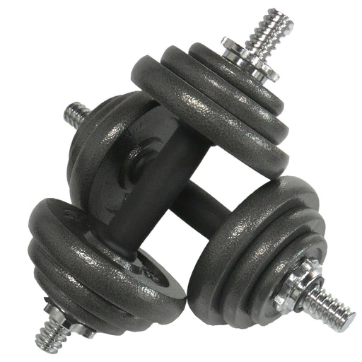 20kg Cast Iron Dumbbell Weight Set with Carry Case