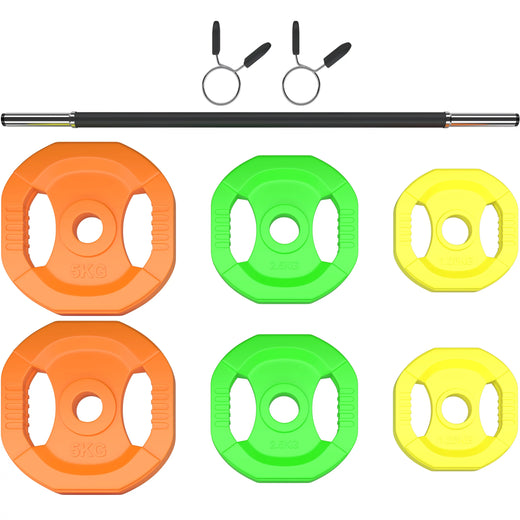 20kg Rubber Coated Studio Pump Set